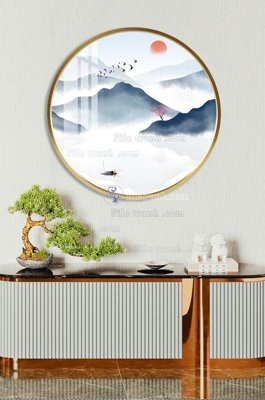 File in trần File tranh hiện đại pha lê gương KF102877 (file gốc) chủ đề vũ trụ