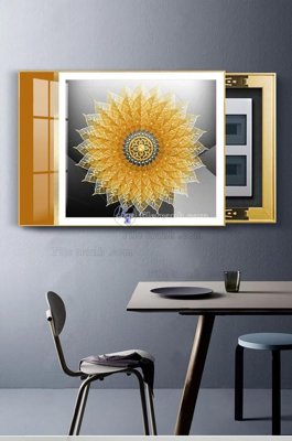 File gốc in tráng gương File tranh hiện đại pha lê gương KF102884 chi tiết