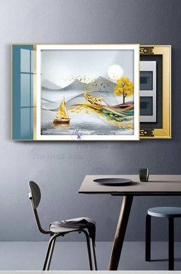 File gốc File tranh hiện đại pha lê gương KF102892 (cho in ấn) độc quyền