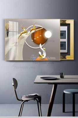 Tải file gốc File tranh hiện đại pha lê gương KF102927 (để in lụa)