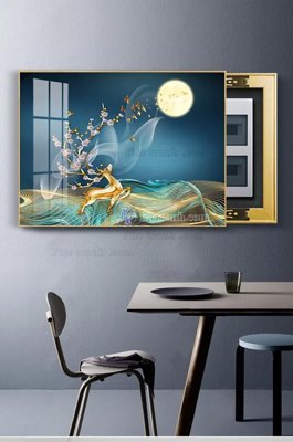 File gốc File tranh hiện đại pha lê gương KF102928 (in ấn) không giới hạn