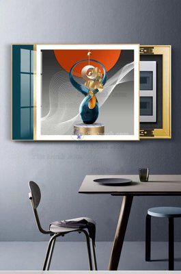 Tải file File tranh hiện đại pha lê gương KF102956 (PSD) cho in ấn quảng cáo