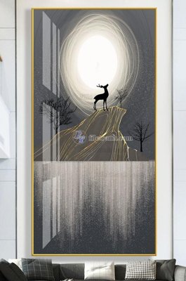 File in ấn File tranh hiện đại pha lê gương KF102977 (bản gốc) từ file gốc