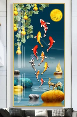 File gốc File tranh hiện đại pha lê gương KF102978 (cho in UV) siêu nét