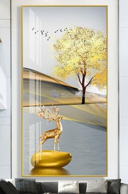 File gốc File tranh hiện đại pha lê gương KF102979 (AI/EPS) cho in ấn