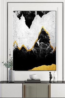 File gốc in tráng gương File tranh hiện đại pha lê gương KF102998 chi tiết