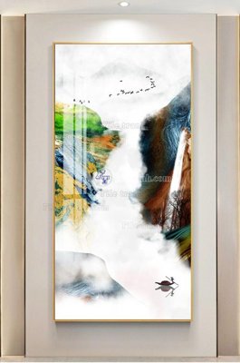 File gốc File tranh hiện đại pha lê gương KF103011 (ảnh chi tiết) để in lụa