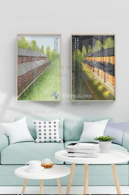 File PSD File tranh hiện đại pha lê gương KF103022 (nguyên bản) cho thiết kế