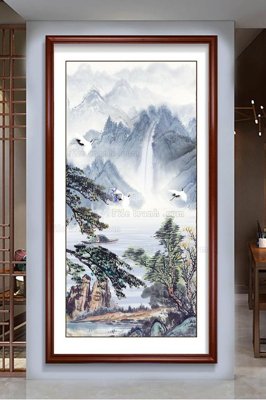 File gốc File tranh hiện đại pha lê gương KF103066 (in tráng gương) nghệ thuật