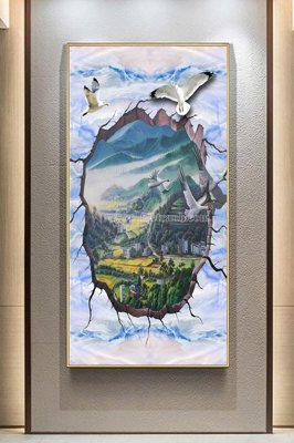 Tải file File tranh hiện đại pha lê gương KF103150 (gốc) chủ đề tôn giáo