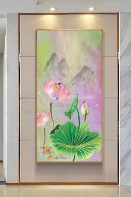 File gốc File tranh hiện đại pha lê gương KF103204 (in mica) làm quà tặng