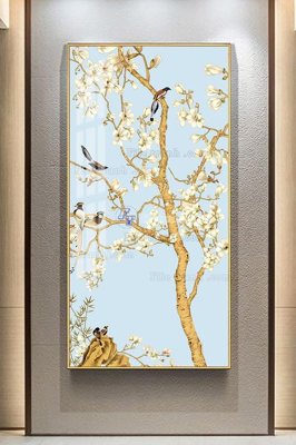 File in trần File tranh hiện đại pha lê gương KF103206 (bản gốc) 5D