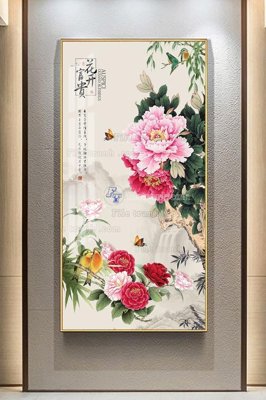 File in trần File tranh hiện đại pha lê gương KF103209 (bản gốc) trời sao