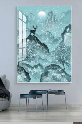 File PSD File tranh hiện đại pha lê gương KF103225 (gốc) cho in quảng cáo