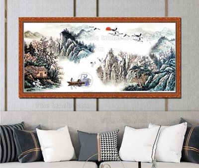 File gốc File tranh hiện đại pha lê gương KF103272 (PNG) trong suốt (transparent)