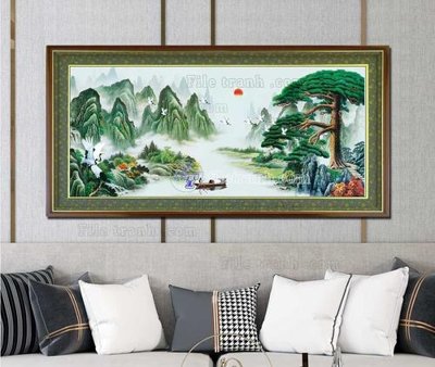 File in mica File tranh hiện đại pha lê gương KF103288 (ảnh gốc) đẹp