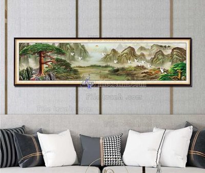 Ảnh gốc File tranh hiện đại pha lê gương KF103289 (nét căng) in mica