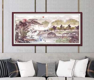 File gốc in ấn File tranh hiện đại pha lê gương KF103296 chuẩn màu CMYK