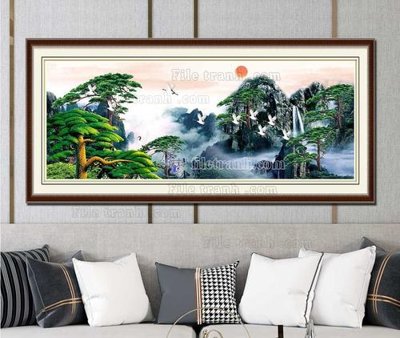 Tải file gốc File tranh hiện đại pha lê gương KF103299 (in khổ lớn) không mờ