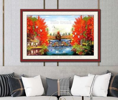 File tranh gốc File tranh hiện đại pha lê gương KF103317 (bản quyền) độc đáo