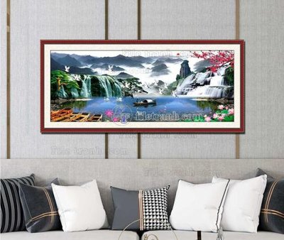 File in ấn chuyên nghiệp File tranh hiện đại pha lê gương KF103322 (file gốc)