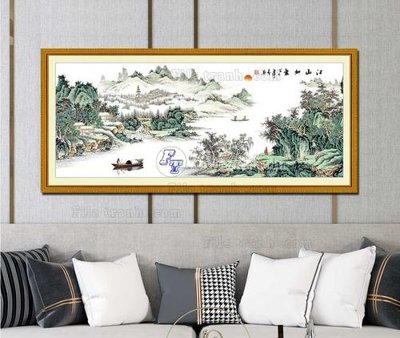 File gốc File tranh hiện đại pha lê gương KF103333 (trang trí) phòng làm việc