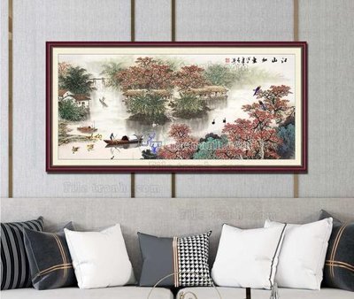 File gốc File tranh hiện đại pha lê gương KF103338 (in lụa) họa tiết 3D