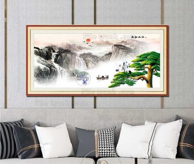 File gốc File tranh hiện đại pha lê gương KF103343 (PNG) không nền chất lượng