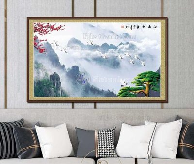 File gốc File tranh hiện đại pha lê gương KF103349 (trang trí) phòng trẻ em