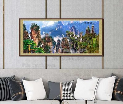 File ảnh File tranh hiện đại pha lê gương KF103350 (gốc) in standee