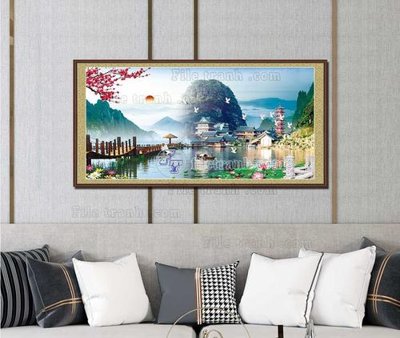 File gốc File tranh hiện đại pha lê gương KF103354 (in tráng gương) hiện đại