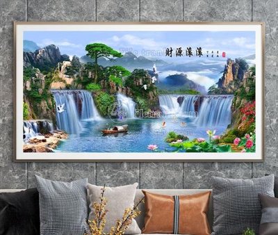 File gốc File tranh hiện đại pha lê gương KF103386 (in lụa) chi tiết cao