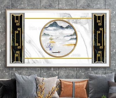 Tải file gốc File tranh hiện đại pha lê gương KF103387 (in khổ lớn) không vỡ