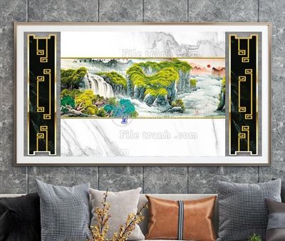 File in ấn File tranh hiện đại pha lê gương KF103389 (bản gốc) từ file gốc