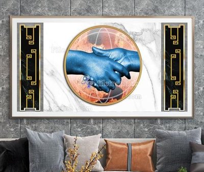 Download file gốc File tranh hiện đại pha lê gương KF103400 (in mica) trong suốt