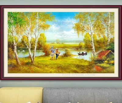 File tranh File tranh hiện đại pha lê gương KF103439 (bản gốc) in lụa dán tường