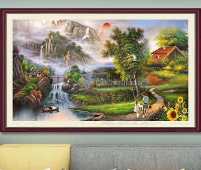 Ảnh gốc File tranh hiện đại pha lê gương KF103442 (độ nét cao) in mica