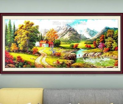 Tải file File tranh hiện đại pha lê gương KF103508 (gốc) in tranh tráng gương