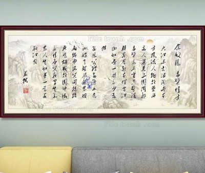 File gốc File tranh hiện đại pha lê gương KF103524 (in mica) làm bảng hiệu