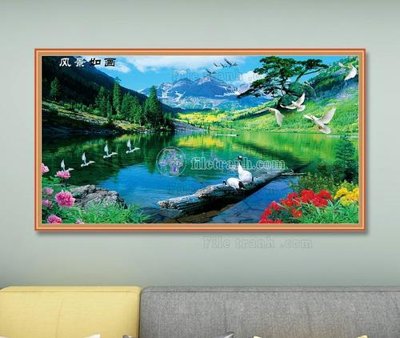 Download file gốc File tranh hiện đại pha lê gương KF103552 (in lụa) cao cấp