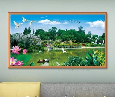 File gốc in ấn File tranh hiện đại pha lê gương KF103562 chất lượng vượt trội