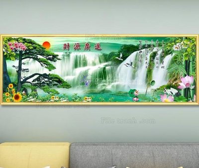 File tranh File tranh hiện đại pha lê gương KF103584 (bản gốc) trang trí văn phòng