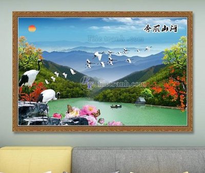 Tải file File tranh hiện đại pha lê gương KF103600 (ảnh gốc) in gạch men