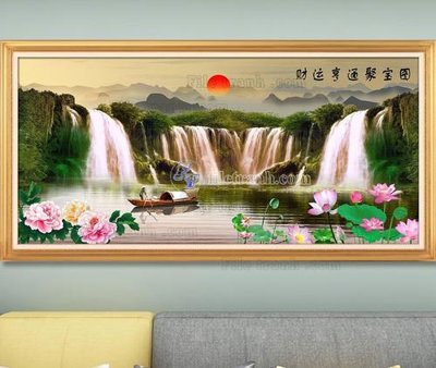 File gốc File tranh hiện đại pha lê gương KF103601 (trang trí) phòng ngủ