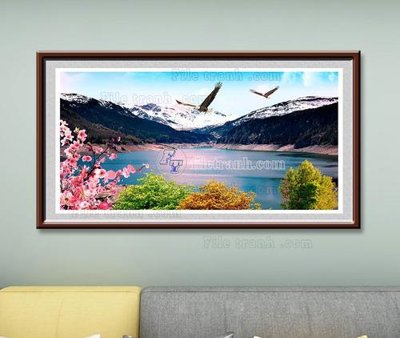 File gốc File tranh hiện đại pha lê gương KF103638 (trang trí) phòng trẻ em