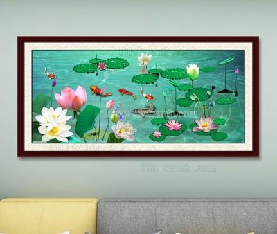 File gốc File tranh hiện đại pha lê gương KF103650 (in lụa) tranh mã đáo
