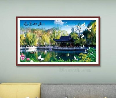 File ảnh gốc File tranh hiện đại pha lê gương KF103653 không vỡ nét