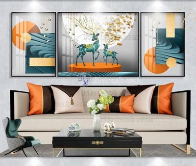 File in mica File tranh hiện đại pha lê gương KF103680 (bản gốc) sắc sảo