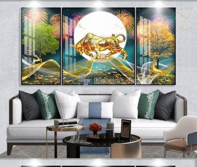 File gốc File tranh hiện đại pha lê gương KF103682 (PNG) không nền chất lượng