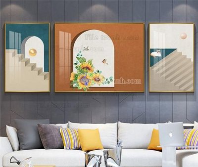 File tranh ảnh gốc File tranh hiện đại pha lê gương KF103705 dùng cho in khổ lớn